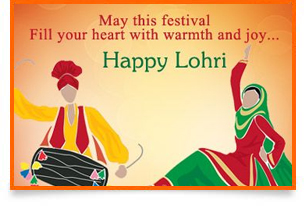 Lohri Greeting card
